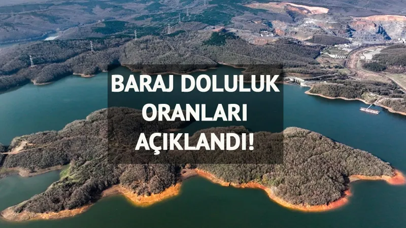 Baraj doluluk oranları belli oldu: İşte 7 Haziran 2025 İstanbul 'İSKİ baraj doluluk oranları'