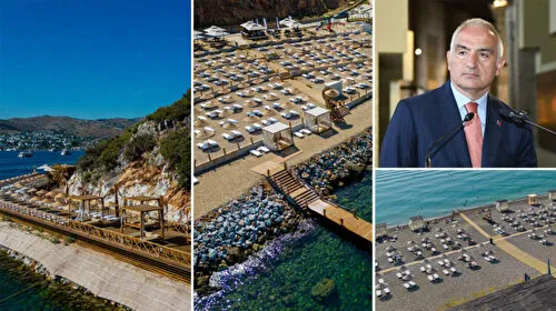 Bodrum Yalıkavak’ta lüksün ortasında halk plajı: Bakan Ersoy güzel haberi duyurdu