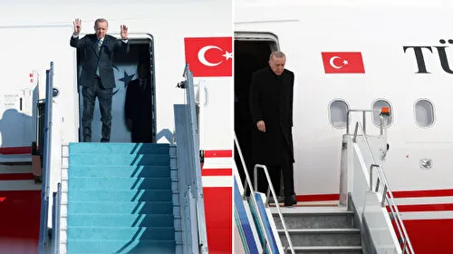 Cumhurbaşkanı Erdoğan Azerbaycan'a gitti