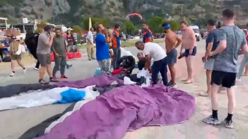 Fethiye'de Yamaç Paraşütü Faciası! Festivalde Korkunç Kaza