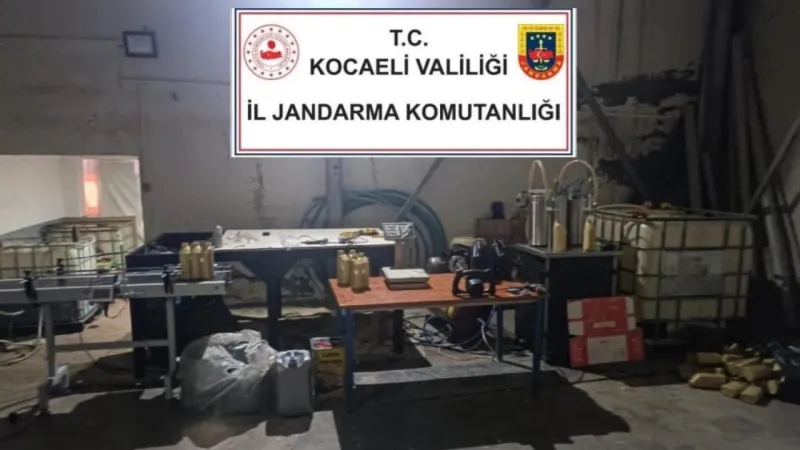 Kocaeli'de 12 bin litre sahte madeni yağ ele geçirildi