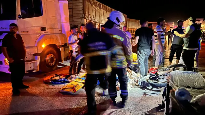 Mardin'de Feci Kaza: Tır Motosikleti Ezdi! 1 Ölü, 1 Yaralı