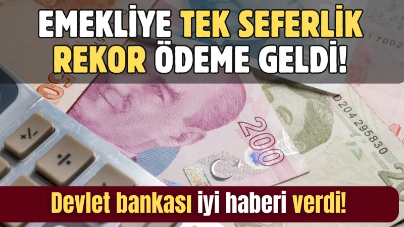 Emekliye Müjde! 50 Bin TL Ödeme Fırsatı!
